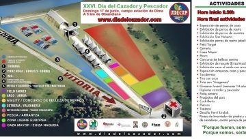 Actividades a realizarse durante el XVI Día del cazador y Pescador que se celebrará el próximo 17 de junio en Dima